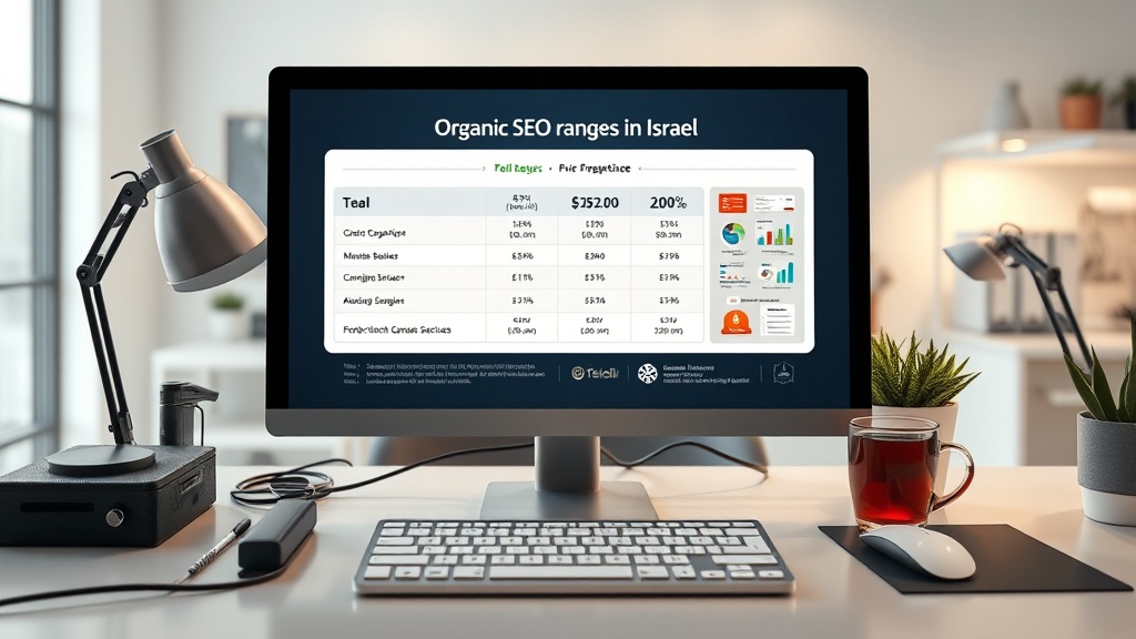 טווחי מחירים נפוצים לקידום אורגני בישראל