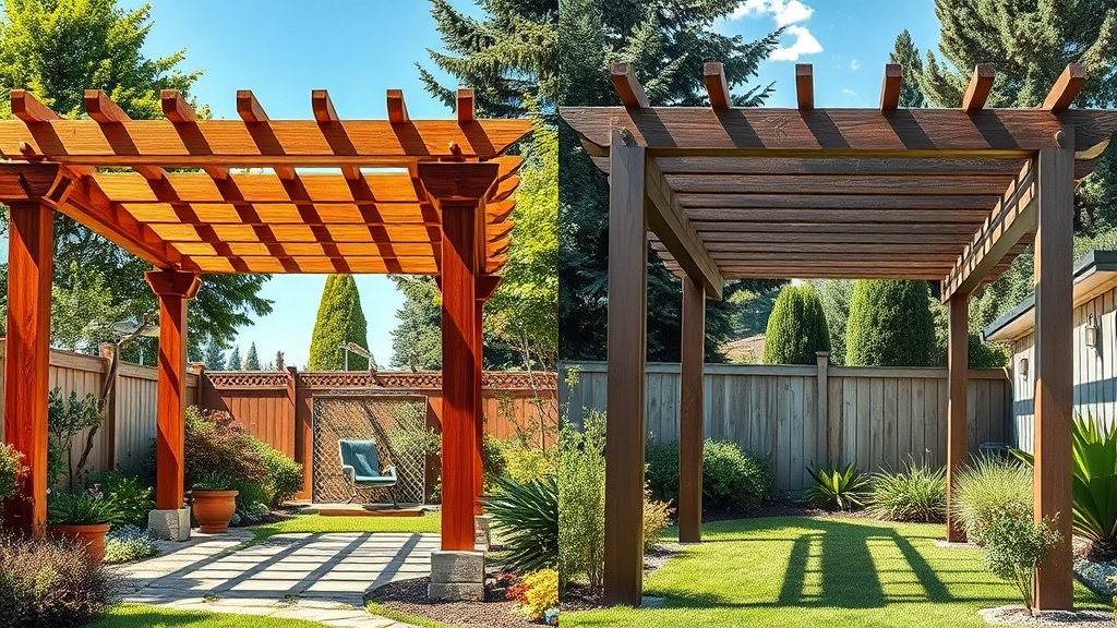 יתרונות של פרגולה מעץ מלא מול פתרונות אחרים